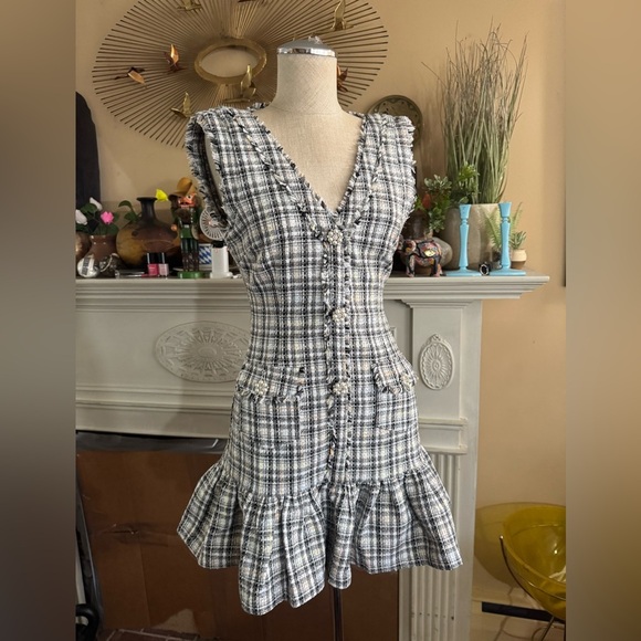 LIKELY Franco Dress in Grey Multi size 00 - Picture 6 of 16